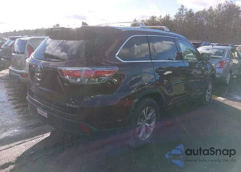2015 Toyota Highlander Xle V6 из США, поврежденный, VIN 5TDJKRFH4FS219257